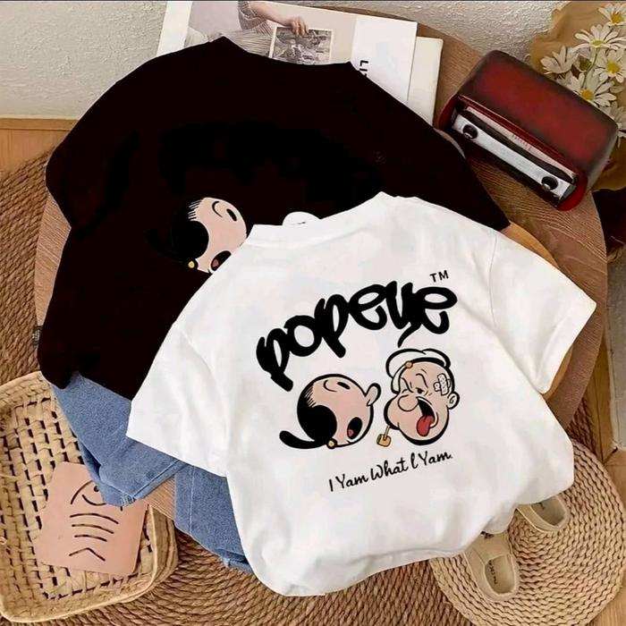hanum official - baju kaos cowok 1-13 tahun tahun motif popeye terbaru/fashion anak cowo / t-shirt b