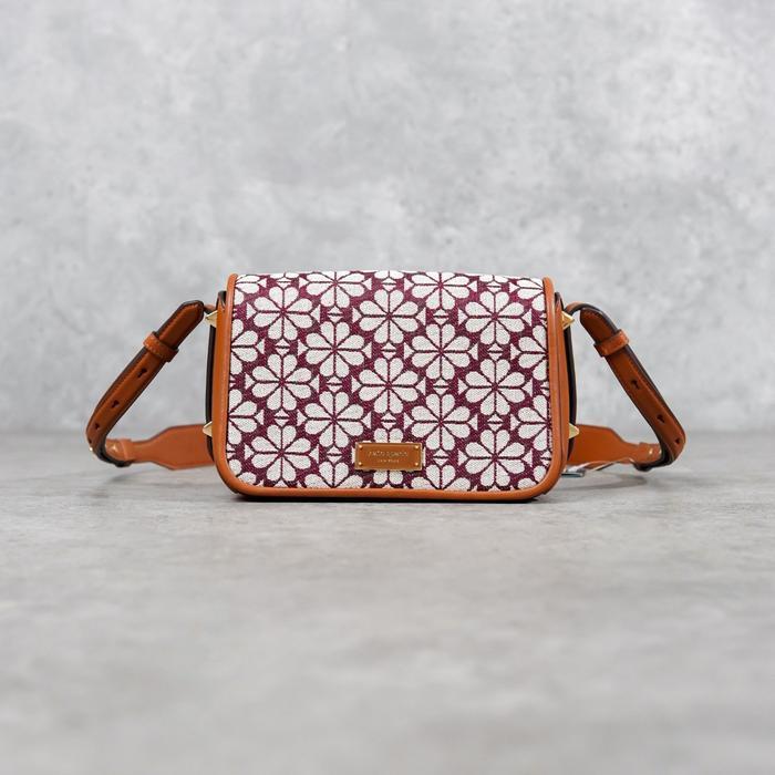 TAS KATE SPADE JACQUARD FLORAL CAMEL HOBO BAG CROSS BODY BAG 100% ORIGINAL
