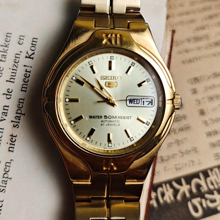 Seiko 5 Snk352k1 Automatic Gold Stainless Steel