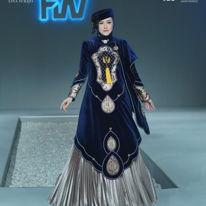 Gamis syari set eles lina sukijo syari set eles premium glamor