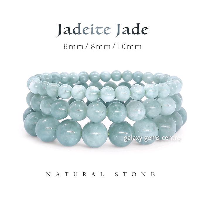 Gelang Batu Natural Giok Burma Jadeite Jade Original