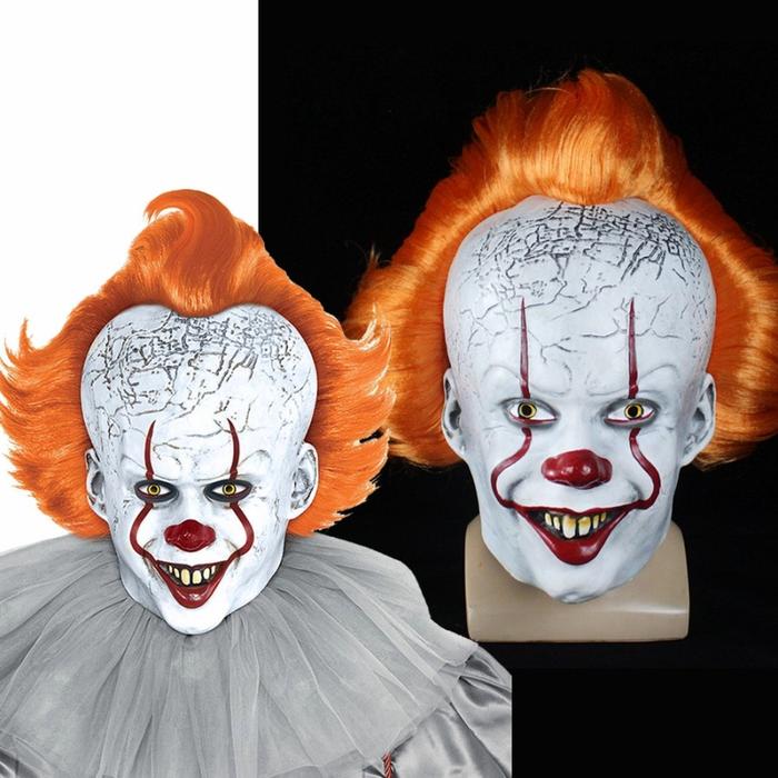 TOPENG SCARY CLOWN IT MURAH KOSTUM HALLOWEEN BADUT SERAM COSPLAY MURAH