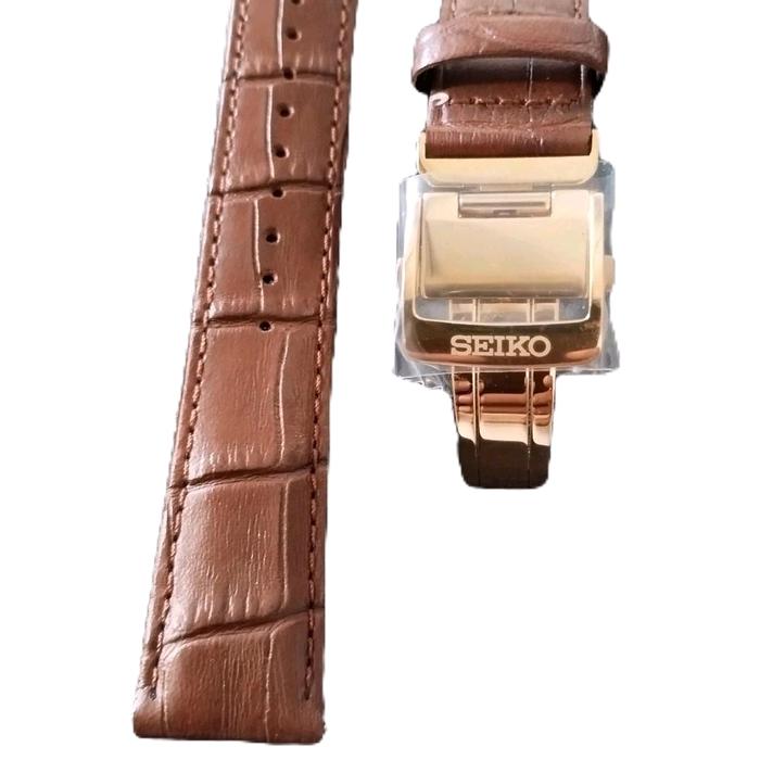 Leather Strap Tal Kuliti Jam Seiko Original 20mm