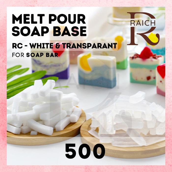 500GR Soap Base Melt Pour Bahan Sabun Batang Soap Melt & Pour Soap Bar Bahan Dasar Sabun Batangan Ba