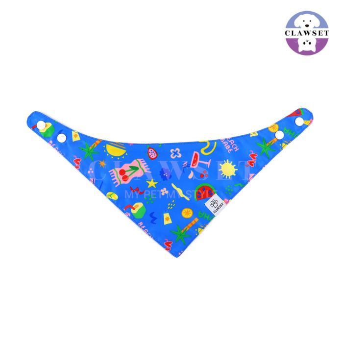 Clawset - Pet Scarf (Syal) - Im So Hungry - Summer Navy Blue (Biru)