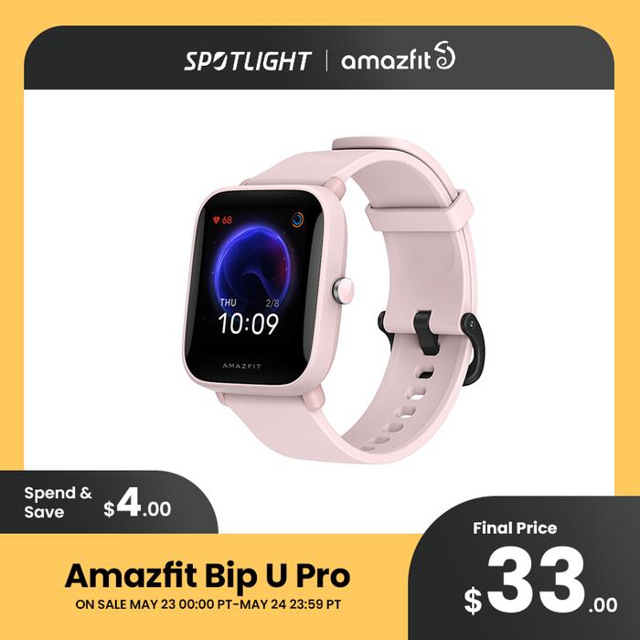 Original Global Amazfit Bip U Pro Smartwatch 1.43 inch 50 Watch Faces