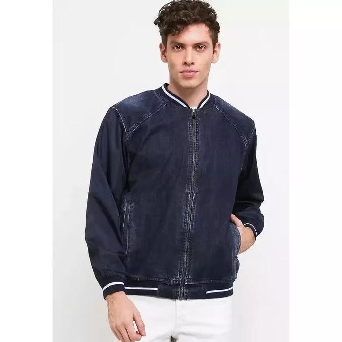 MJF128 - JAKET BOMBER DENIM PRIA LOIS ORIGINAL | JACKET BOMBER JEANS