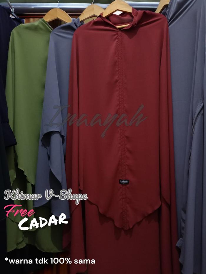 Khimar V-Shape PREMIUM Bahan Sarmala Softer - Muslim Syari