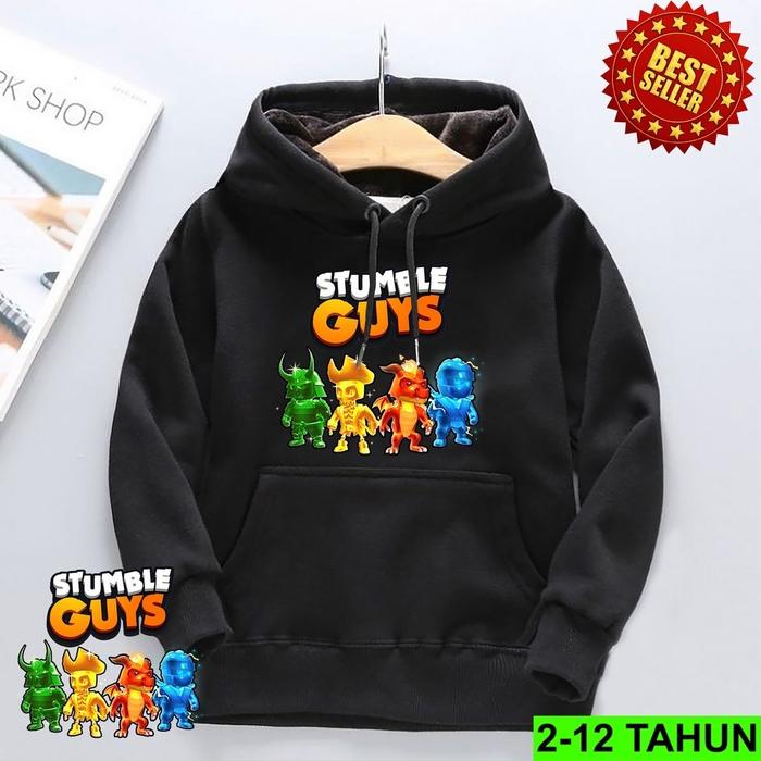 Hoodie Game Stumble Guys Anak Laki Laki Perempuan / Hodie Anak Usia 7 - 14 Tahun / Jaket Anak Cewek 