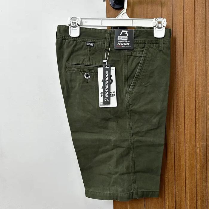 celana pendek pria kanvas BROTHERHOOD non strech premium YKK Shorts Kancing