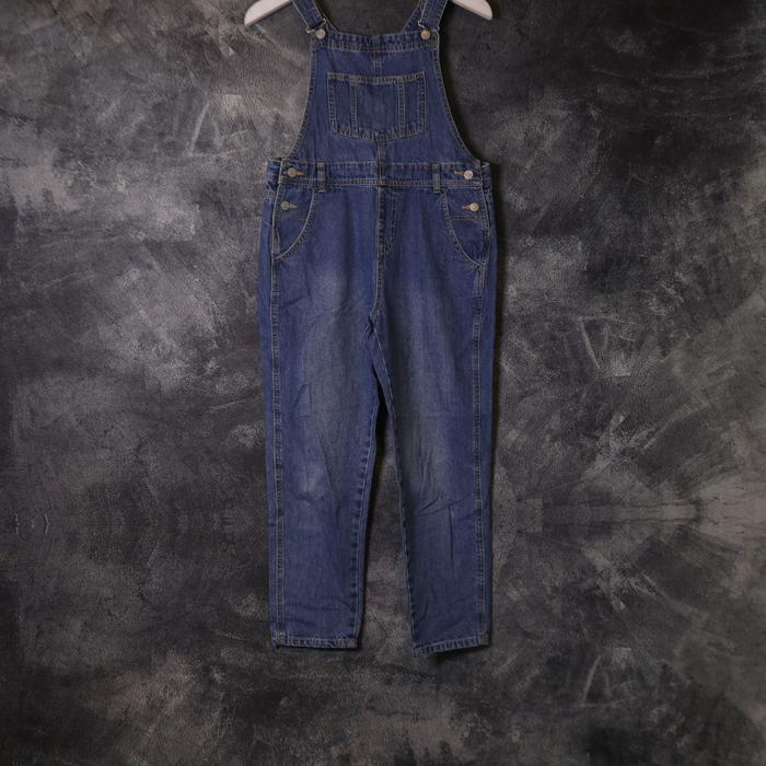 OVERALL COLZA JEANS DENIM PANTS JUMPSUIT CELANA PANJANG OV64 SIZE S-M 29 30 31