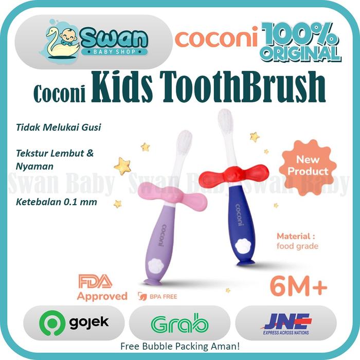 Romi Store ID Coconi Kids Toothbrush | Sikat Gigi Anak Bulu Super Lembut Aman KC750