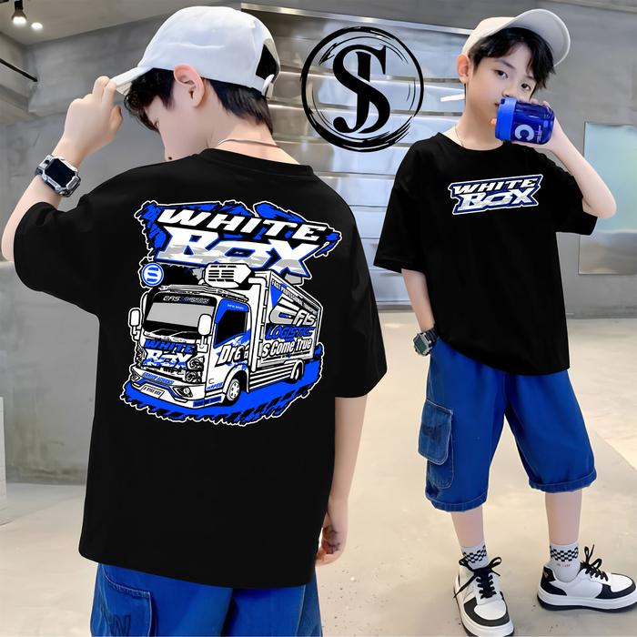 BAJU KAOS WHITE BOX TRUK KAOS BOX DRIVER KAOS DRIVER KAOS TRUK ANAK KAOS TRUK OLENG