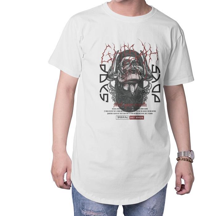 Terbaru Kaos Kurta Pria Muslim Premium Lengan Pendek Katun Combed 30S Drezza Art Ghibah Casual Dist