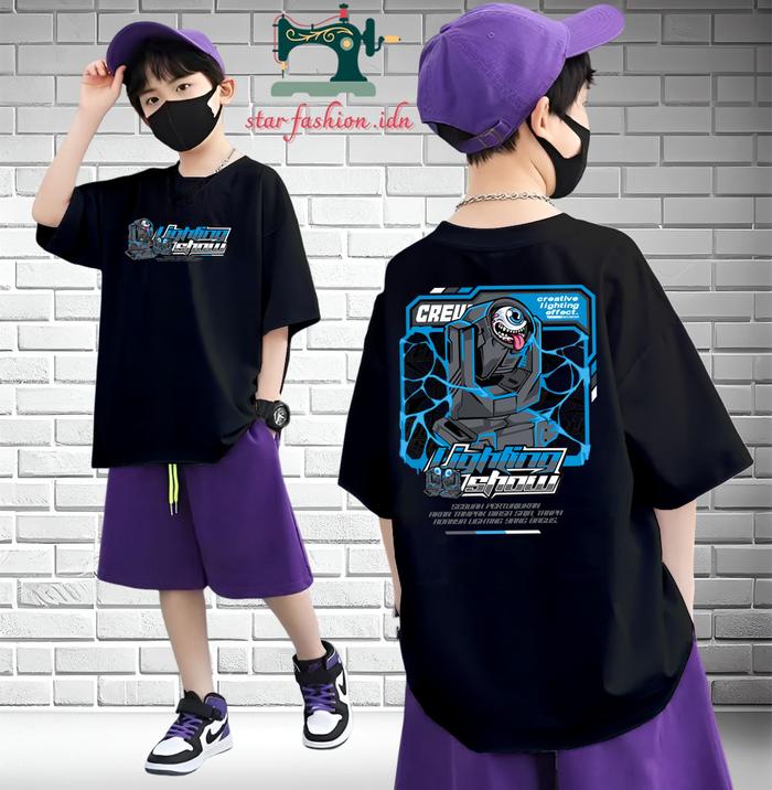 Kaos Anak  Sound System Audio Lighting Show - Baju Distro Horeg Vibes Soundman Operator Sound Sistem