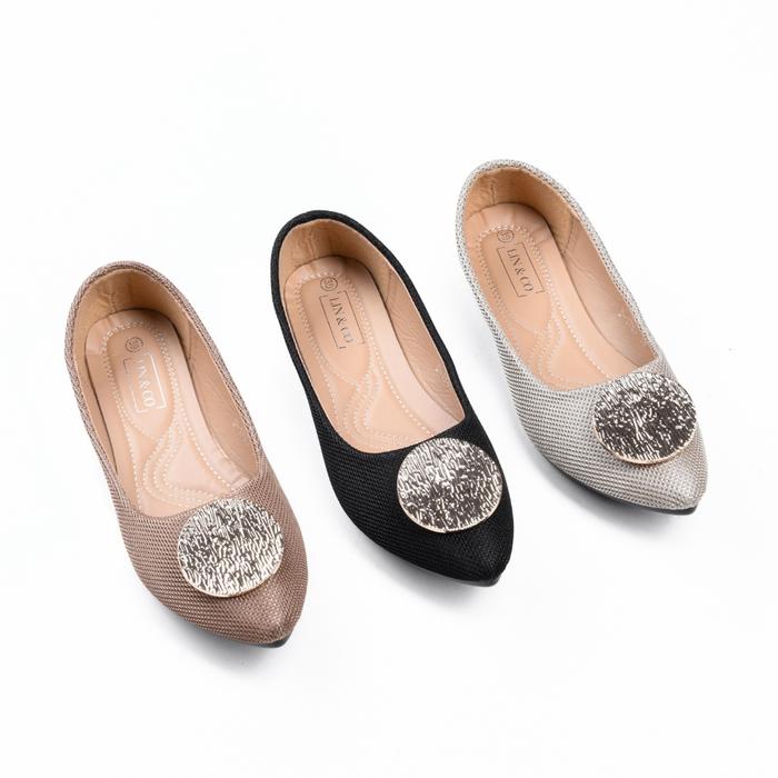 Lin&Co Minzy Flatshoes Wanita Tanpa Hak Pesta Model Terbaru D-1780
