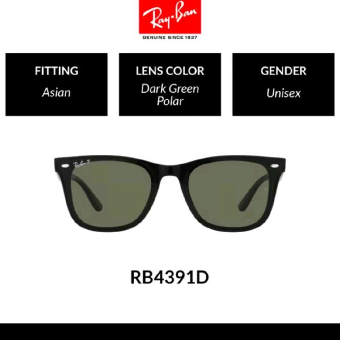 kaca mata fashion black Ray-Ban