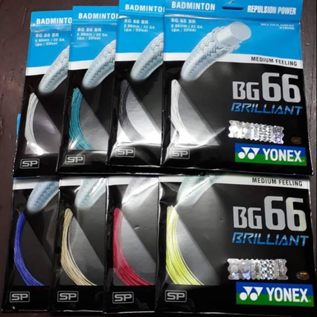 Senar Badminton Yonex BG66 Brilliant BG 66 B Original