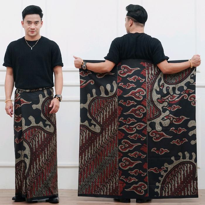 Sarung Batik Yazid Bustomi 21 Pria Muslim Motif Dewasa Santri Katun Nyaman - Pekalongan, Bahan Katun