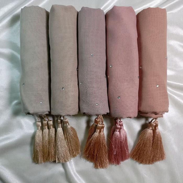 Hijab Tassel payet Swaroski tassel premium swaroski payet swaroski adem