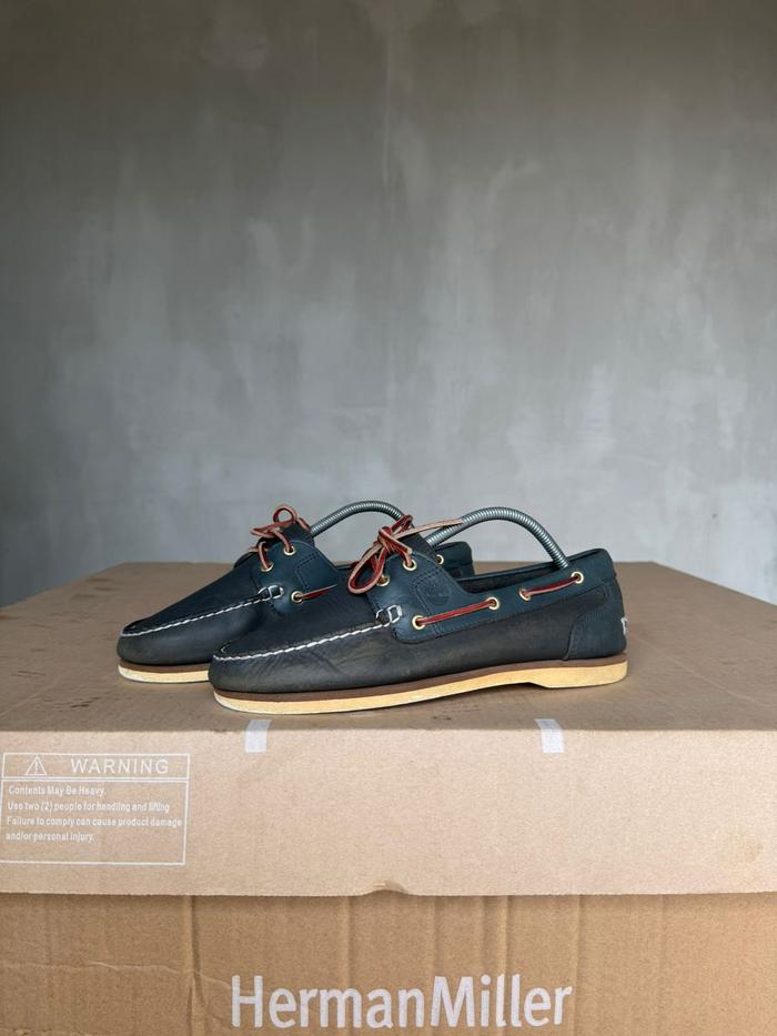 Timberland loafer navy boot shoes