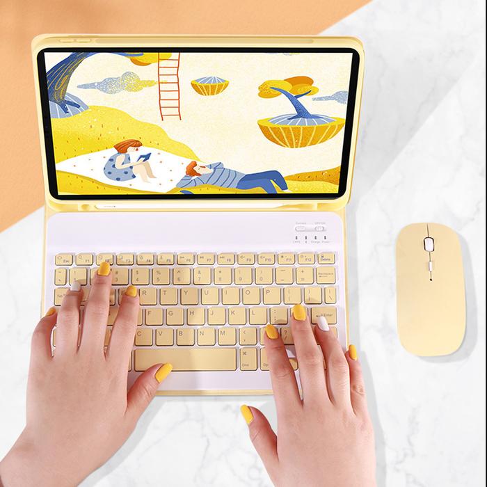 Wireless Keyboard Case For iPad Pro 12.9inch 2020 2018 Leather Mouse