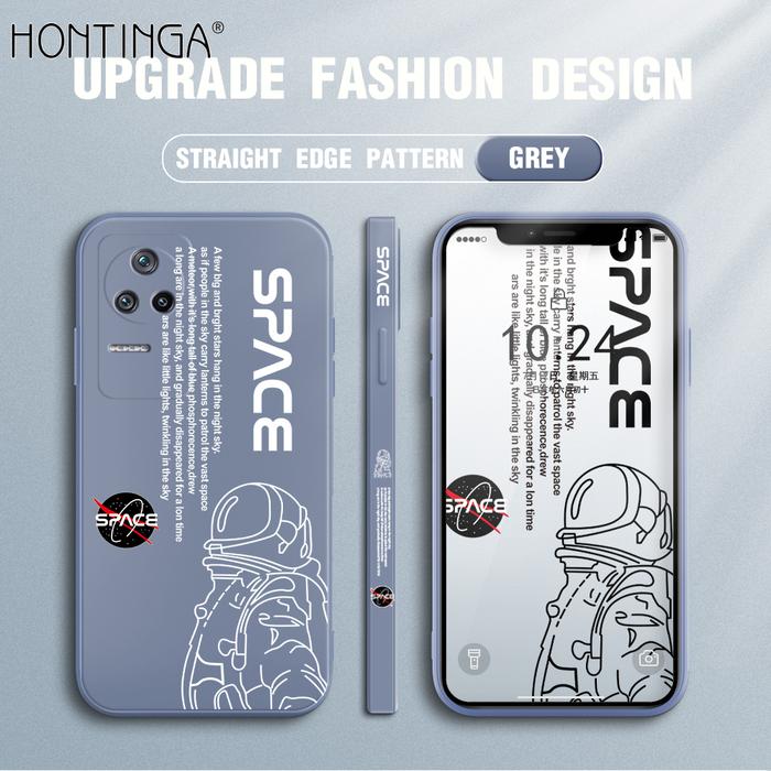 Hontinga Casing Ponsel Xiaomi Poco F4 Redmi K40S, Case Desain