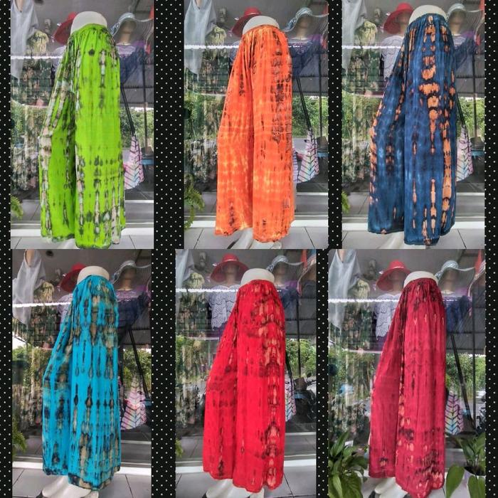 Palazzo Pants Kulot Rayon Super Jumbo wanita