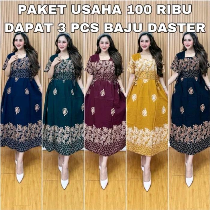 DASTER RAYON CHIBI MOTIF BUNGA SEPATU//PAKET HEMAT 100 RIBU DAPAT 3 DASTER RAYON CHIBI MOTIF BUNGA S