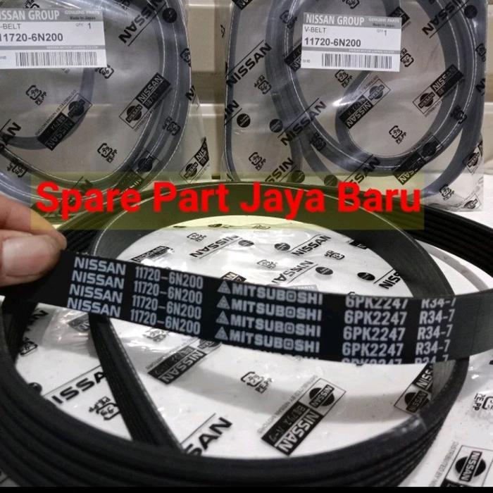 V-Belt Van Belt Fan Belt Tali Kipas Xtrail T30 Serena C24 6PK2247  Barang baru dan kualitas terjamin