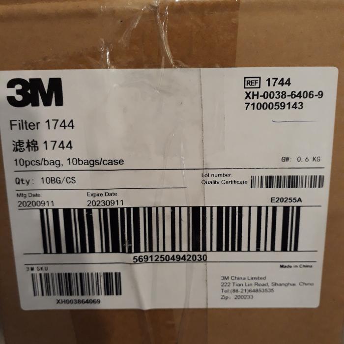Flash Sale / 3M Filter Partikulat 1744 Original Untuk Masker Halfface 3M Model 3200/1200 & Holder 17