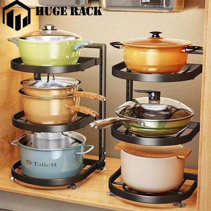 Rak Panci Susun Dapur Rak kolong dapur Rak Bawah Wastafel Rak Dapur Rak Pot Dapur Rak Dapur Stainles