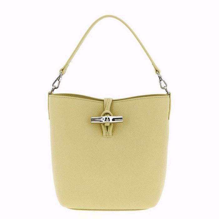 Lc Le Roseau Xs Bucket Bag in Pistachio Cowhide Leather