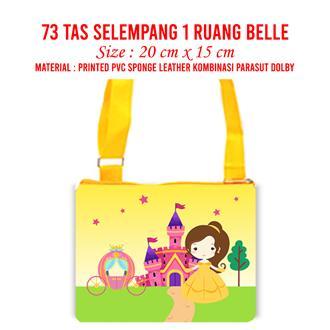 PREMIUM Princess Belle Dompet Mini Wallet Panjang Case Tas Selempang Pouch