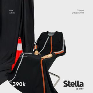 Zisheeri Stella Gamis Sporty Bahan Polo Premium Muslimah Syar'i Elegant