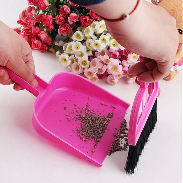ALAT KEBERSIHAN SAPU PENGKI SET MINI & SEROKAN MEMBERSIHKAN SAMPAH DEBU KOTORAN KEYBOARD LANTAI DLL