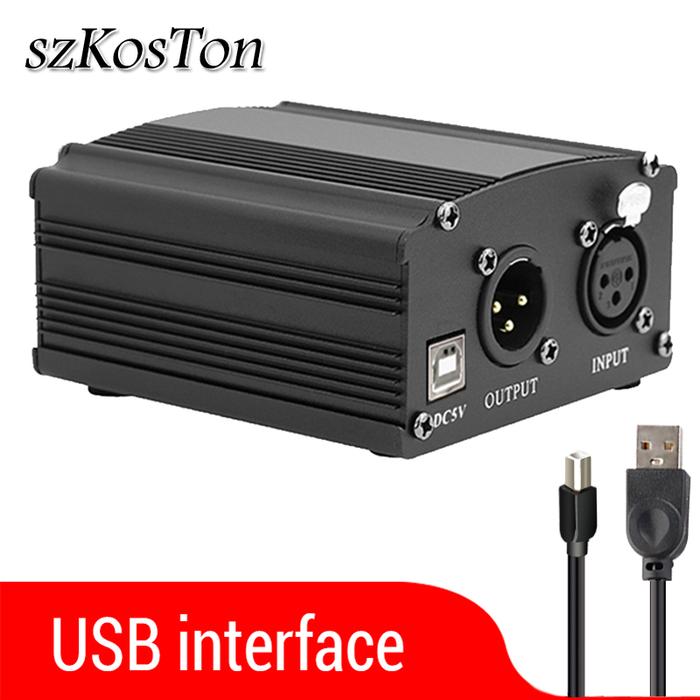 USB Phantom Power for bm 800 Studio Microphone Audio Interface bm800
