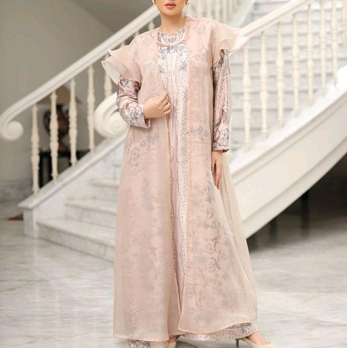 Qalam Set Dress Mocca by Geulis