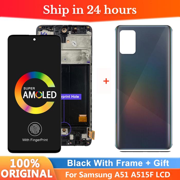 6.5'' Super Amoled For Samsung Galaxy A51 A515 Lcd Display Touch