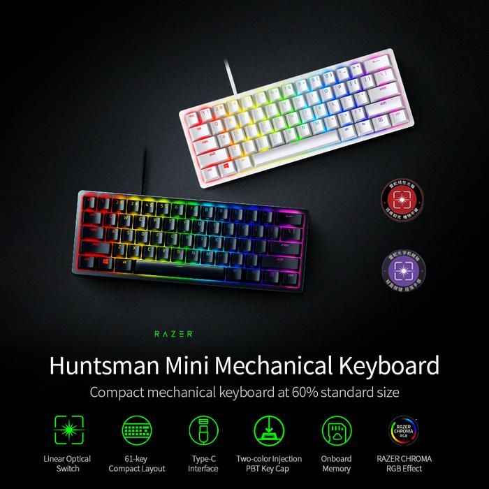 Razer Huntsman Mini Gaming Mechanical Keyboard Clicky Optical/Linear