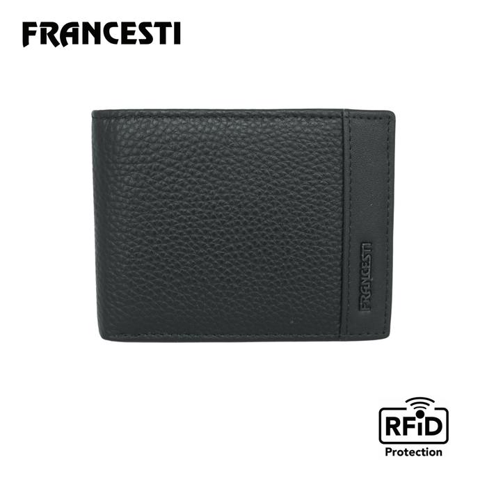 ORIGINAL Francesti  Dompet Kartu/Uang  RFID Protection Pria/Wanita 204 Genuine Leather Asli kulit sa