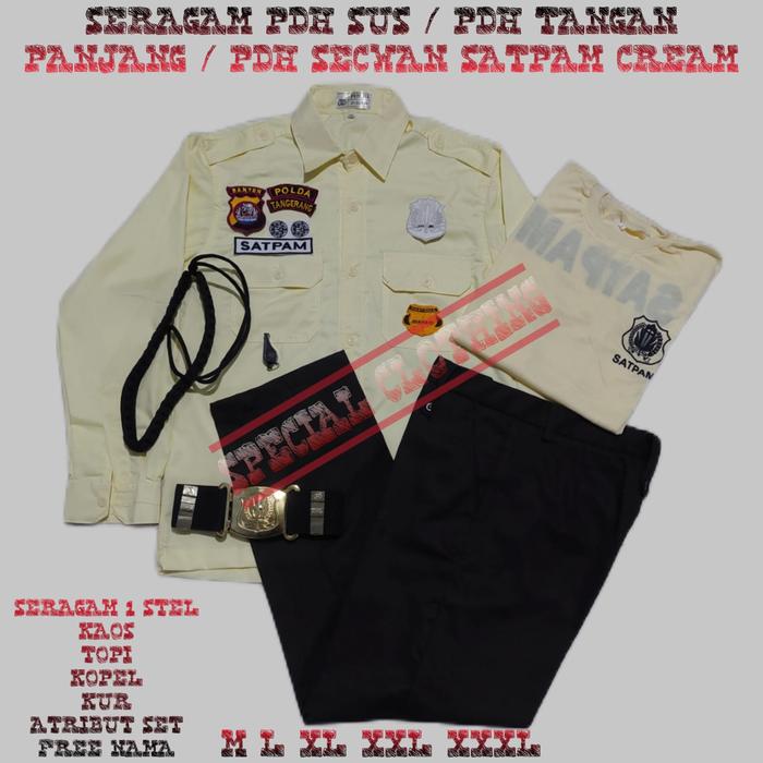 SERAGAM PDH SECWAN / PDH LENGAN PANJANG / PDH SUS / SECURITY WANITA