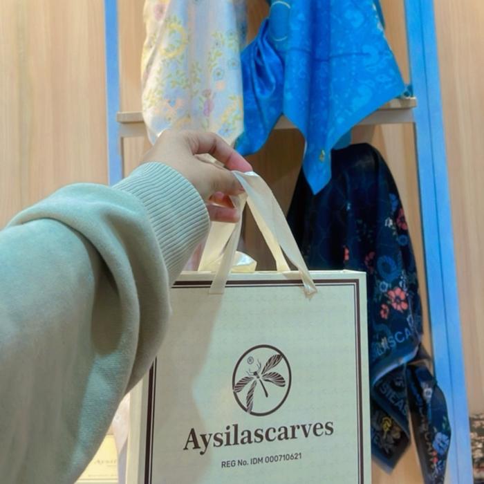 Aysila Scarf Segi Tiga Model Terbaru Muslim - Square