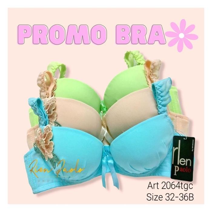 bra set lingerie kawat motif bunga bordir lucu