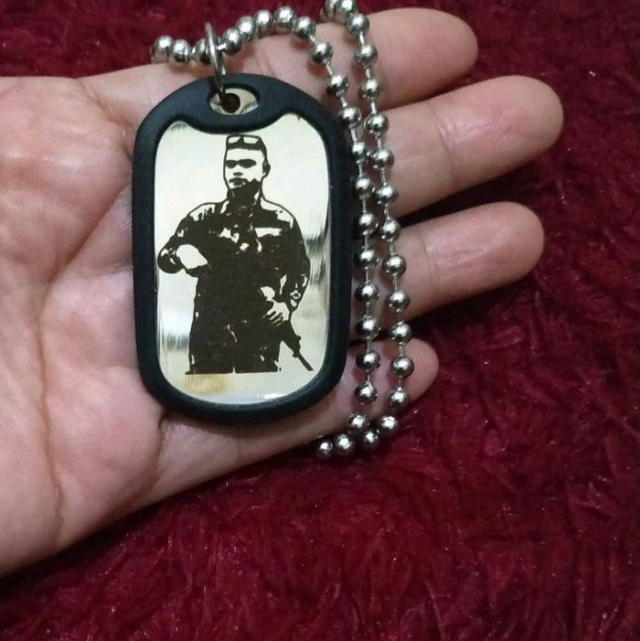 kalung Dog tag custome  TNi/ sipil