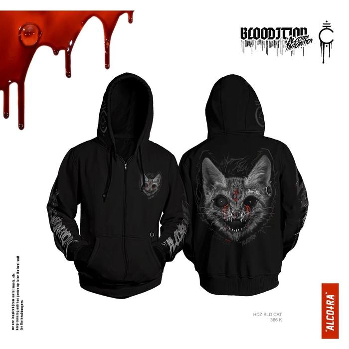 HDZ BLD CAT || HOODIE BLOD CAT || HOODIE ZIPPER ALCOTRA