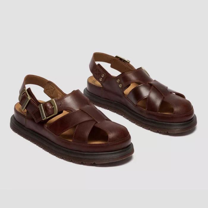 DR. MARTENS ARCHIVE FISHERMAN SANDALS BUTTERSCOTCH ORLEANS ORIGINAL BNIB