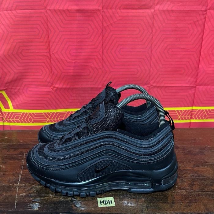Sepatu second branded nike airmax 97 black size 36