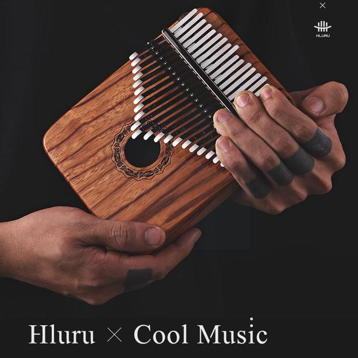 Terlaris, Professional Hluru Black Walnut Thumb Piano 34 Keys Hole