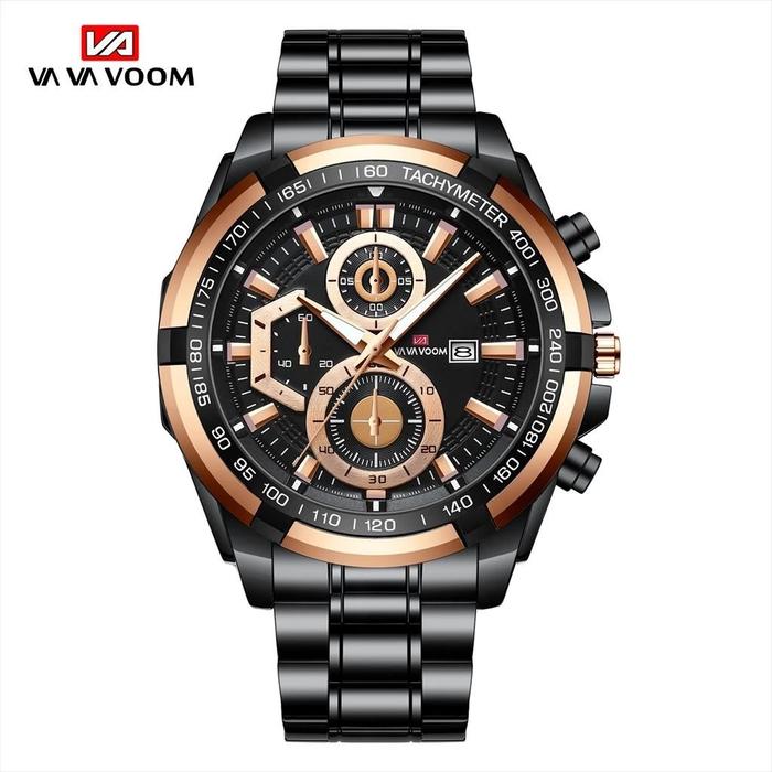 Jam Tangan Pria Analog VAVA VOOM 2321 Date Stainless Steel Premium Onisto.id
